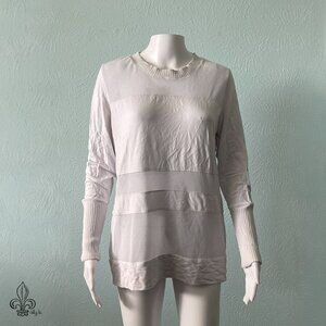 🐻‍❄️ALO white long sleeve mesh top🐻‍❄️